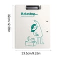 thumbnail image 3 of EGNMCR Storage Bins, Storage Containers A4 Folder Secretary Clipboard Document Hold Student Writing Pad Office Clipboard Storage Multifunctional Organizer Plasti c File Folder Board Clip, 3 of 7