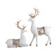 thumbnail image 3 of 2 estatuas de ciervo para decoración, esculturas artesanales para decorar chimeneas y oficinas. blanco, 3 of 9