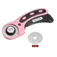 thumbnail image 3 of Rotary Cutter with 5pcs 45mm Straight Blade for Fabric Cutting Pink, 3 of 6
