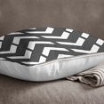 thumbnail image 3 of S4Sassy Home Decorative Gray Cushion Cover Ikat Print Indian Pillow Case Throw-12 x 12 Inches, 3 of 4