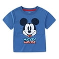 thumbnail image 2 of Disney Mickey Mouse Short Sleeve T-Shirt and Active Mesh Shorts Set (Boys), 2 Piece Set, Sizes 3T-7, 2 of 7