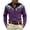 Purple-B, variant on Western Embroidered Cowboy Shirts for Men Button Down Vintage Ethnic Long Sleeve Shirt