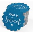 thumbnail image 4 of Inkdotpot 50 Pack Real Silver Foil Paper Tags Love Is Sweet Wedding Favor Hang Tags, 4 of 6