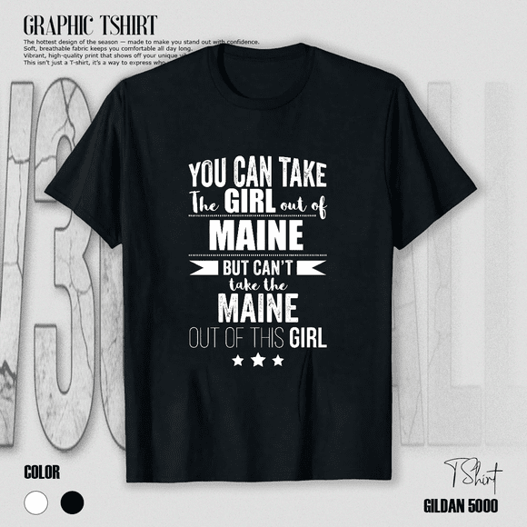 Maine State Pride Home Roots Souvenir US Native Map Location Unisex T-Shirt V19463, up to size 5XL