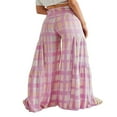 thumbnail image 2 of Femmes Boho Beach Pants Taille Haute Décontracté Évasé Jambe Large Droite Impression Beach Pants, 2 of 5