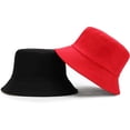 thumbnail image 5 of CoCopeaunts Men Bucket Hat Lightweight Packable Women Double Use Fisherman Hats Unisex Pure Color Outdoor Classic Basin Caps, 5 of 8