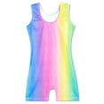 thumbnail image 3 of Gymnastics Leotards for Girls Colorful Size 5-6 Years Old Sparkly Practice Dance Unitards, 3 of 7