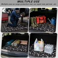 thumbnail image 3 of Yuyamidu Black White Paw Cargo Liner for Cars SUVs Trucks, 29 x 39 Inch Non-Slip Rear Trunk Mat, Machine Washable Vehicle Interior Decor Fits Most Auto, 3 of 7