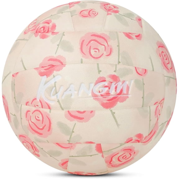 Kuangmi soft volleyball, official size 5, indoor and outdoor leisure ball, sports training beach game ball, suitable for beginners, teenagers, and adults