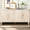 Antique White+Natural Wood Wash, variant on Curved Arc Cabinet - Provide Beautiful and Practical Storage in Various Rooms