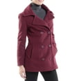 thumbnail image 3 of Alpine Swiss Emma Womens Peacoat Jacket Wool Blazer Double Breasted Overcoat New, 3 of 8