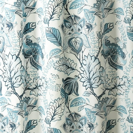 Cynthia Jacobean Shower Curtain Dusty Blue Walmart Com