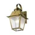 thumbnail image 5 of 2162-01 Livex Lighting Mansfield - 1 Light Outdoor Wall Lantern in Coastal Style - 7.5 Inches wide by 12.5 Inches high-Antique Brass Finish, 5 of 9