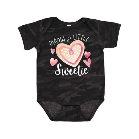 

Inktastic Mama s Little Sweetie with Pink Heart Cookie Gift Baby Boy or Baby Girl Bodysuit