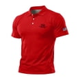 thumbnail image 2 of Casual Men's Polo Shirts with Classic Fit and Breathable Fabric Showcasing USA 1776-2026 Design for Office Casuals Weekend Outings Family Gatherings Sporting Events&nbsp; Red XXXL, 2 of 4
