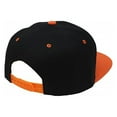 thumbnail image 2 of Balec 2-Pack Snapback Cap Hat Flatbrim Adjustable (Black & Orange), 2 of 2