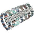 thumbnail image 4 of Beirui Personalised Dog Collar Nylon Flower Stripes Engraved Name for Small Large Breeds Adjustable, 4 of 8