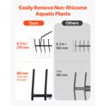 thumbnail image 2 of VEVOR 24x8.7 in Pond Aquatic Weed Rake Double-Sided Lake Weed Removal Rake 30ft Rope, 2 of 9