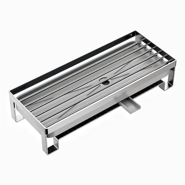 Stainless Steel Sponge Holder Sink Drain Rack with Drain Tray Kitchen Storage