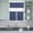Blue, variant on 3 Piece Kitchen Curtains and Valances Set Black Knot Cafe Curtains 24 Inch Length Nautical Striped Monochrome Ocean Valance & Tier Curtain for Living Room Bedroom Small Window 54"x18"+27"x24"*2