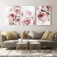 thumbnail image 3 of Peony Wall Art Pink Flower Canvas Wall Art Prints Peonies Wall Art Abstract Flower Pictures Wall Decor Peony Painting Flower Poster for Living Room Bedroomch (set of 3), 3 of 6