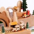 thumbnail image 4 of RV Caja de música de caballo de madera, juguetes para niños, Festival de Navidad, regalo creativo, caja de música de tren de mano brillar Electrónica, 4 of 5
