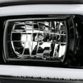 thumbnail image 4 of Spec-D Tuning Glossy Black LED Light Bar Projector Headlights + Bumper Lights Compatible with 1999-2006 GMC Sierra Denali, 2001-2006 Yukon Denali, Left + Right Pair Headlamps Assembly, 4 of 7