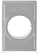 Dark Bronze Mortise Cylinder Mounting Pad