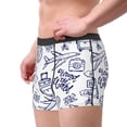 thumbnail image 3 of Kdxio Men's Boxer Briefs with World Travel2 Print - Comfortable and Breathable Underwear for Everyday Wear, 3 of 7