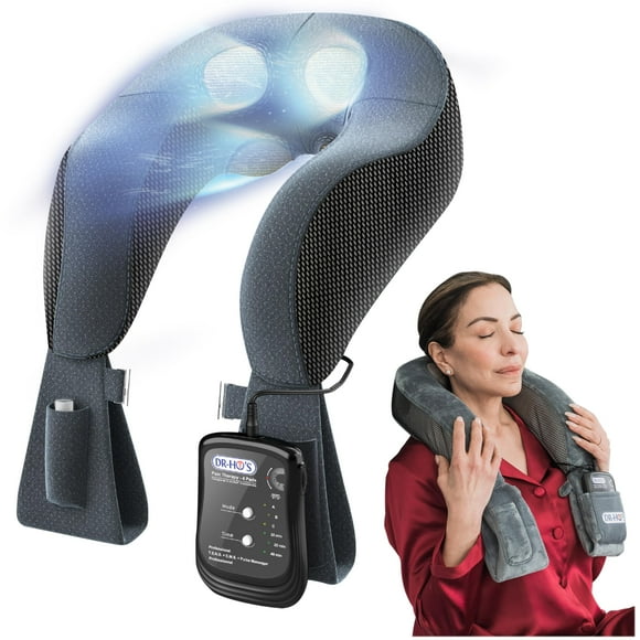 DR-HO'S Neck Pain Pro - Neck Massager Essential Package, TENS and EMS Therapy with Pulse Technology for Neck & Shoulder Pain
