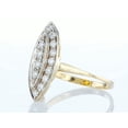 thumbnail image 2 of 14k Yellow Gold Round Diamond Multi-stone Marquise Shaped Set Ring (0.46 Ct D-f VVS1-VVS2 Clarity), 2 of 4