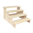 thumbnail image 3 of yuksok Wood Display Riser Collectibles Display Stand for Ornaments Crafts Apartment 4 Layer 30cm, 3 of 9