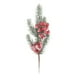 thumbnail image 2 of Esquejes de agujas blancas navideñas | Ramas de plástico esmerilado de 25 cm para decoración navideña | Tallos flexibles para árboles de Navidad, coronas y centros de mesa DIY, 2 of 5