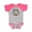 Baseball Heather and Hot Pink, variant on Oh for Peeps Sake Easter Bunny Eggs Boys or Girls Baby Bodysuit