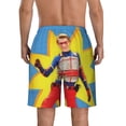 thumbnail image 4 of Henry Danger Mens Swim Trunks Quick Dry Board Shorts with Mesh Lining, Hawaii Beach Shorts Swimwear Bathing Suits, 4 of 7