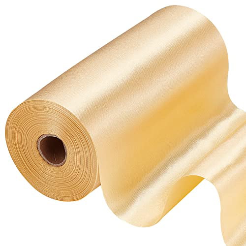 40 yds Satin Fabric Roll - Gold-Antique