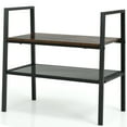 thumbnail image 1 of Gymax 2- Tier Storage Shelf Stackable Shoe Shelf Stand Display Rack Home, 1 of 10