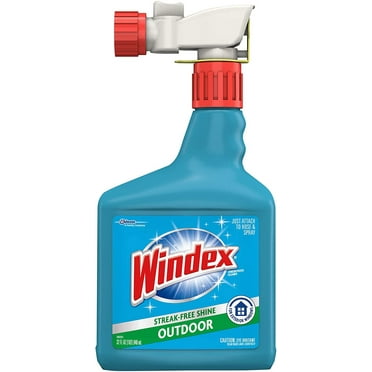Windex Outdoor Window, Glass, & Patio Cleaner with Hose Attachment, 32 fl oz Pack of 8