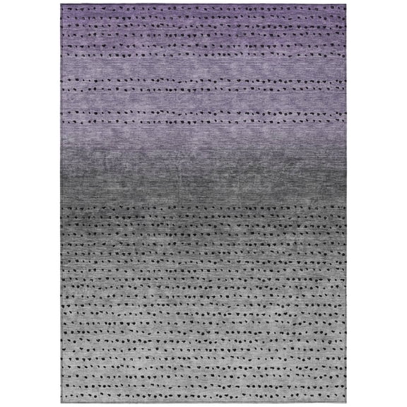 Dalyn Rugs Machine Washable Indoor/Outdoor Chantille Purple 2'6" x 3'10" Rug