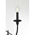 thumbnail image 4 of Maklaine 60" 6-Light Transitional Metal Chandelier in Matte Black, 4 of 7