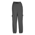 thumbnail image 5 of Sweatpants Bottoms for Women High Waisted Sweatpants with Drawstring Wide Leg Cargo Trousers Baggy Jogging Joggers Solid Colour Workout Tracksuit Bottoms Casual Lounge Active Pants, 5 of 6