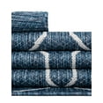 thumbnail image 6 of Unique Loom Outdoor Trellis Collection Area Rug - Links Trellis (5' 3" x 8' Rectangle Blue/Ivory), 6 of 7