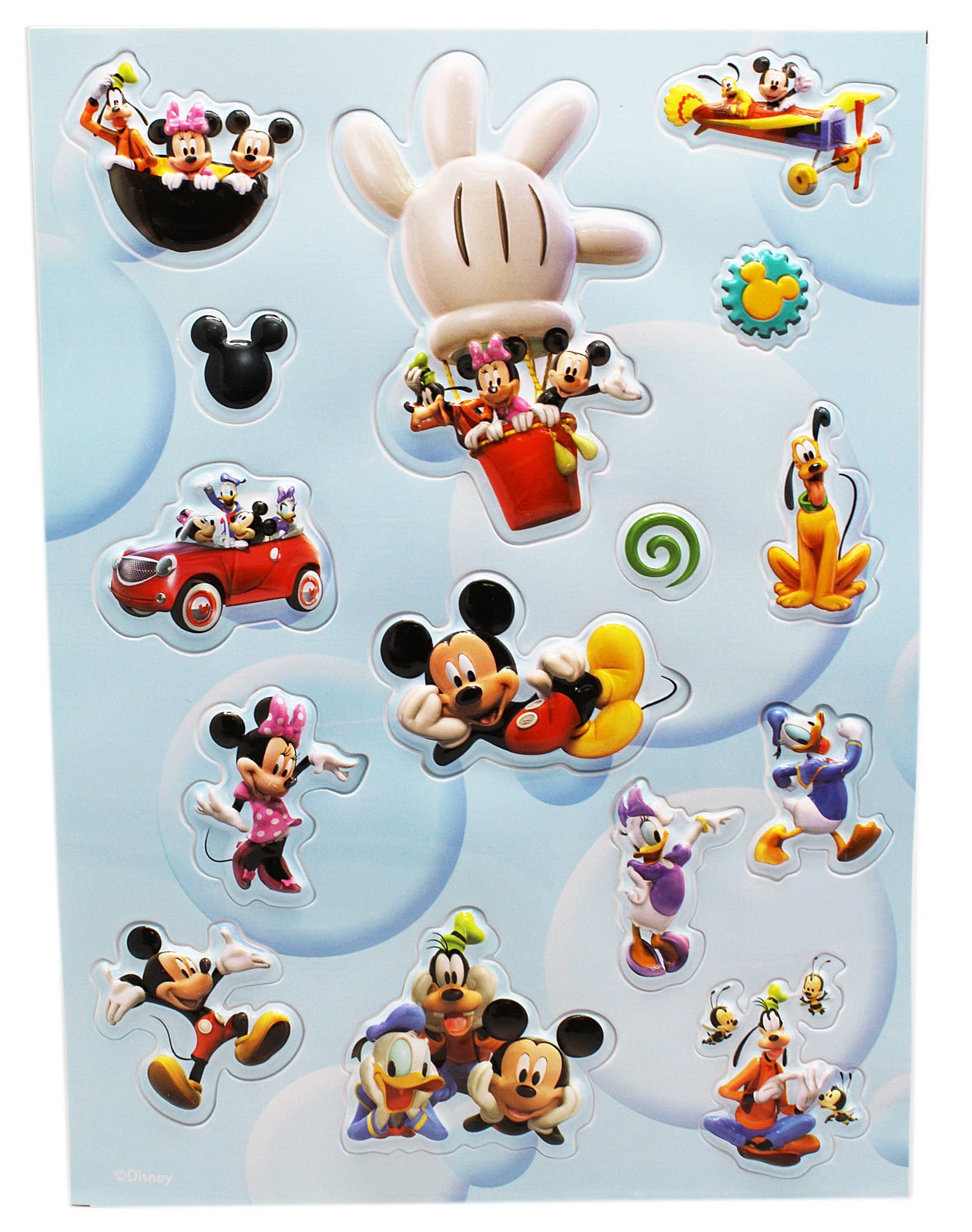 disneys mickey mouse clubhouse 3d raised design stickers