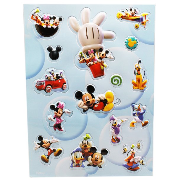 disneys mickey mouse clubhouse 3d raised design stickers 15 stickers