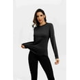 thumbnail image 6 of Pinspark UPF 50+ Rash Guard for Women Hiking Shirt Quick Dry Workout Top Long Sleeve Crewneck Running Shirts, 6 of 7
