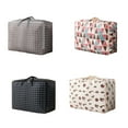 thumbnail image 4 of Naiovety Bolsa de almacenamiento, bolsas de tela simples modernas, saco de cableado liso, portafolios, guata, artículos diversos, ropa, Almacenamiento y organización del hogar geometría rosa 58*38*24, 4 of 6