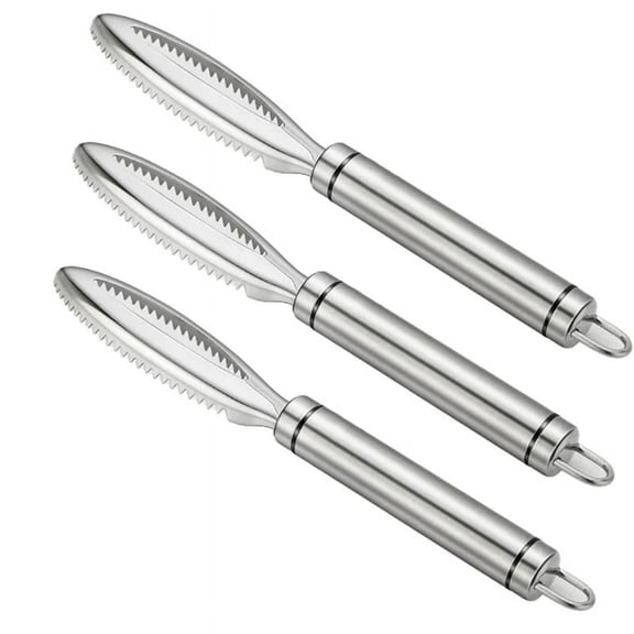 Fish Scale Brush Fish Scale Remover Stainless Steel Serrated Easy to Remove Fish Scales Cleaning Brush Kitchen Tools