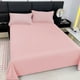 thumbnail image 4 of Juego De Sábanas, Microfibra Cepillada De Color Liso, Tejido Suave Y Transpirable, Ropa De Cama Completa Para Dormitorio, Apartamento O Casa, Color Rosa, 4 of 9