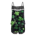 thumbnail image 4 of Taylonsss Womens Everyday Day Pajamas Set Lace Sleeveless Tank and Shorts Casual Comfortable Loose Fit Sweatshirt Style Spring Sleepwear, 4 of 5