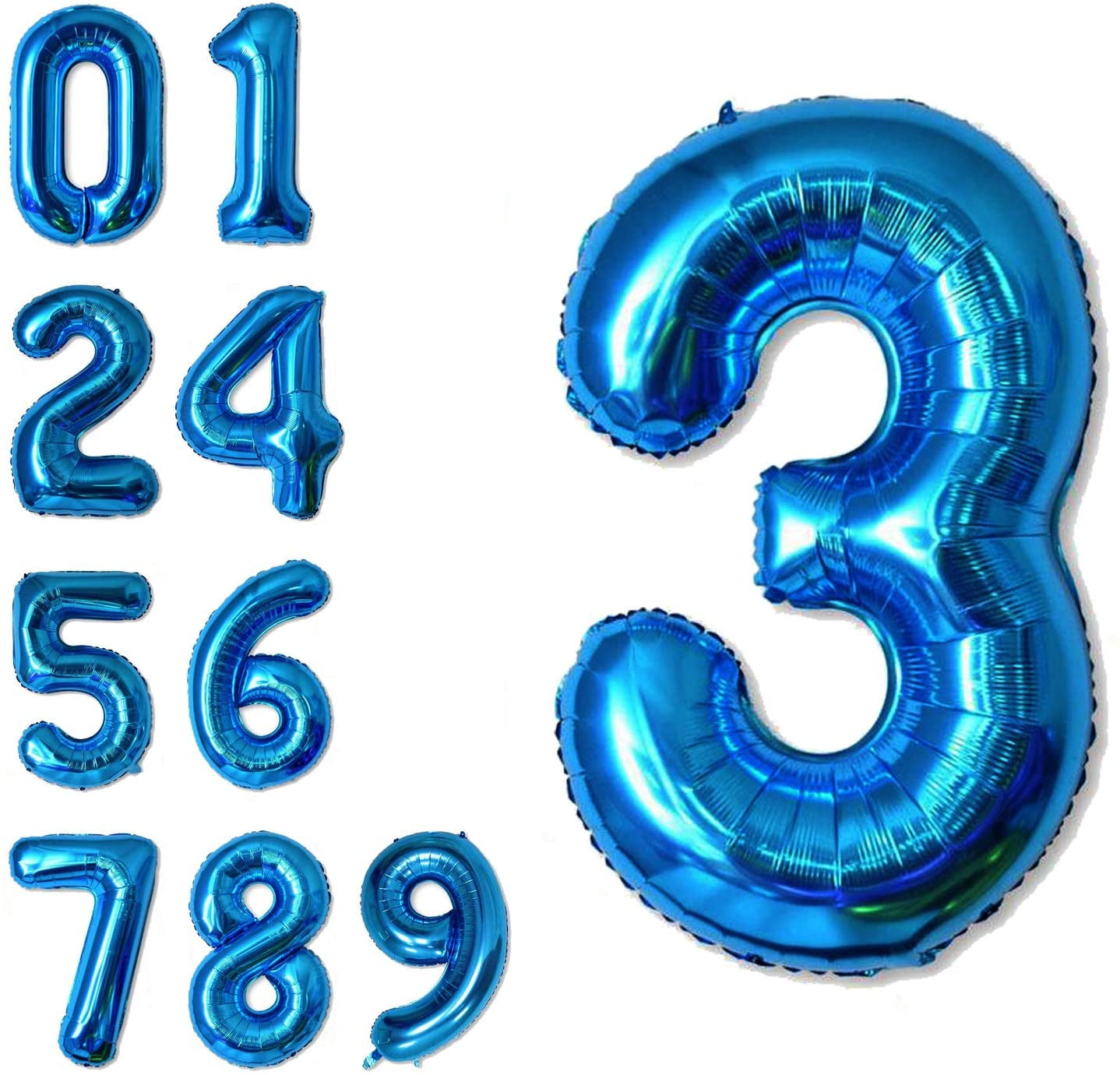 Number Balloons for Birthday Party Anniversary Decoration 40 inch Balloon Gold Number 40 Balloon Birthday Balloons Jumbo Balloon Number Helium Foil Digital Balloon